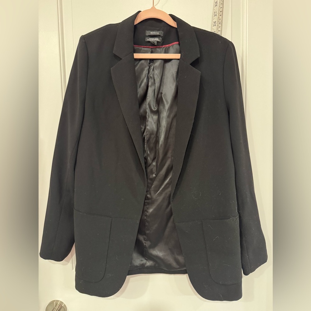 RW&CO. Black relaxed fit Blazer size L